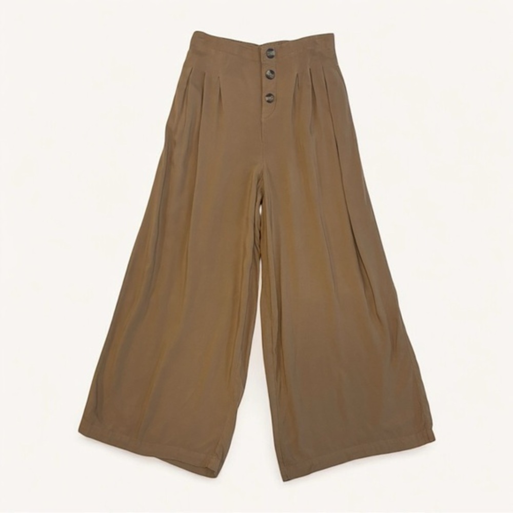 American Eagle Cropped High Rise Wide Leg Palazzo Pants